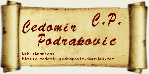 Čedomir Podrapović vizit kartica